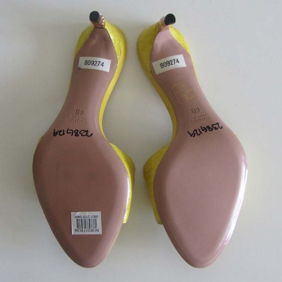 GUCCI Tom Ford alligator bamboo slide sandals 6 B - Picture 3 of 7